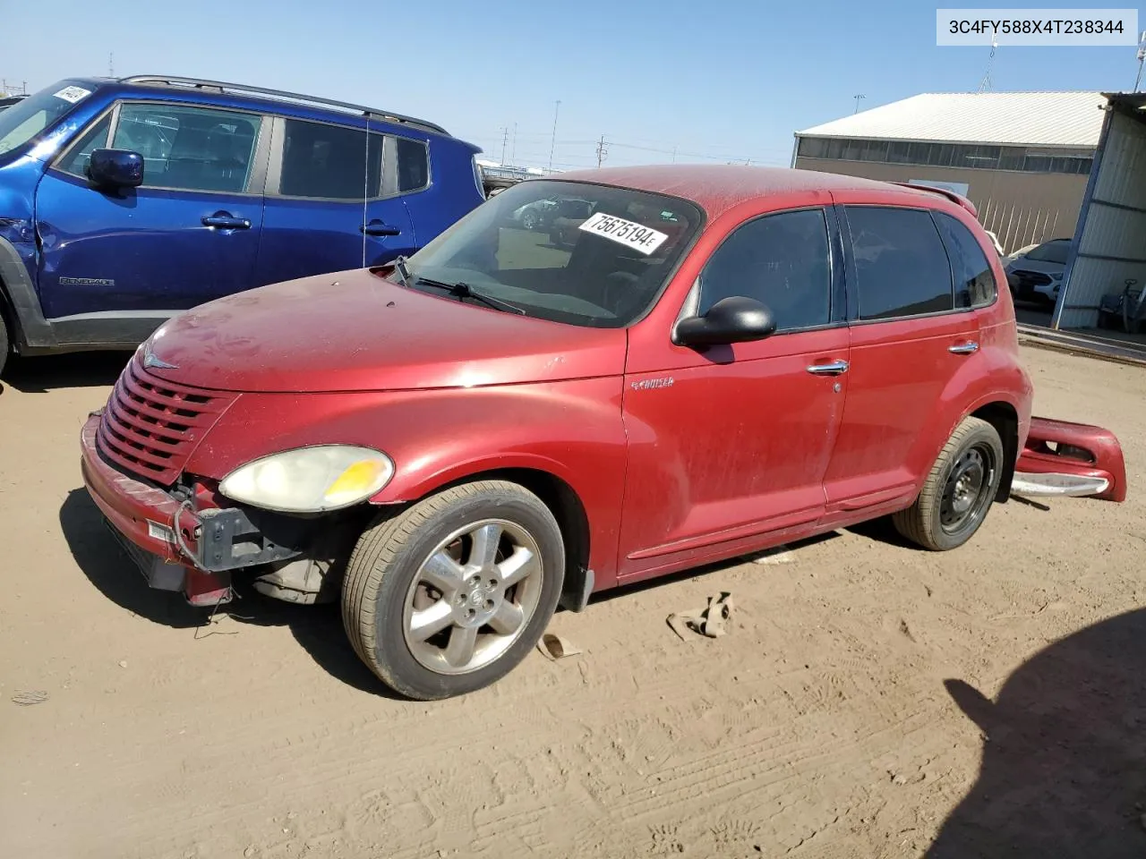 2004 Chrysler Pt Cruiser Touring VIN: 3C4FY588X4T238344 Lot: 75675194