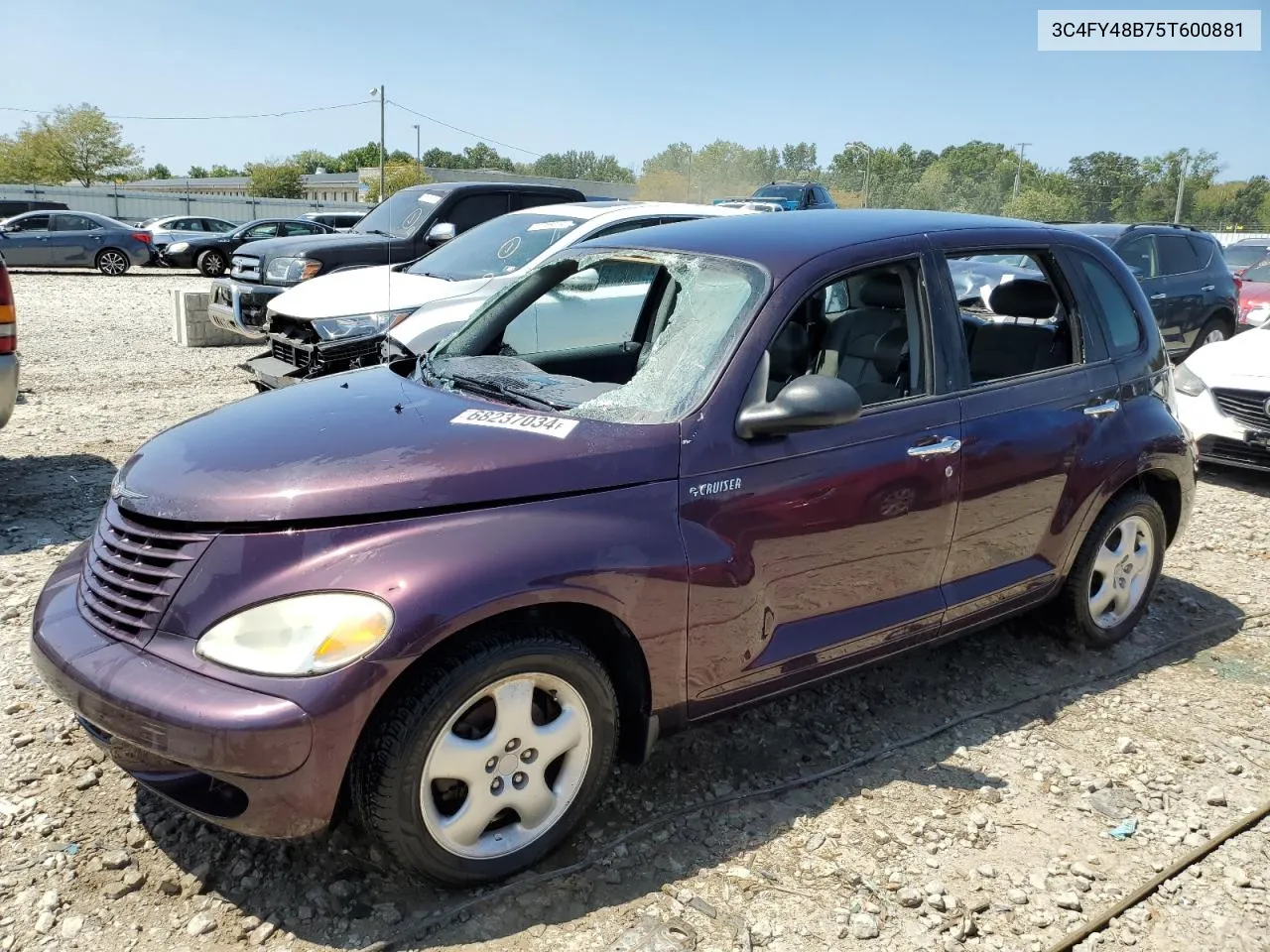 2005 Chrysler Pt Cruiser VIN: 3C4FY48B75T600881 Lot: 68237034