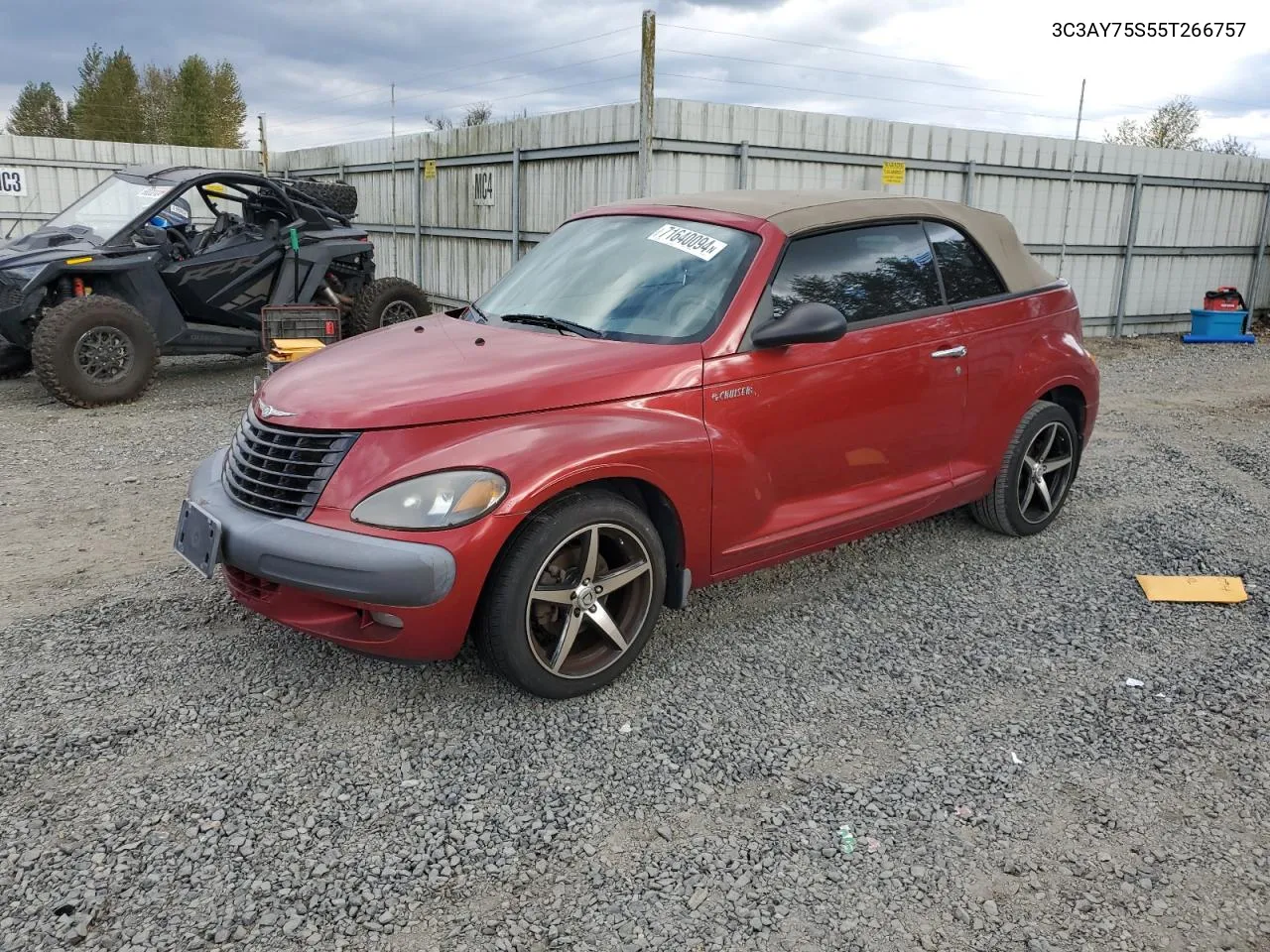 2005 Chrysler Pt Cruiser Gt VIN: 3C3AY75S55T266757 Lot: 71640094