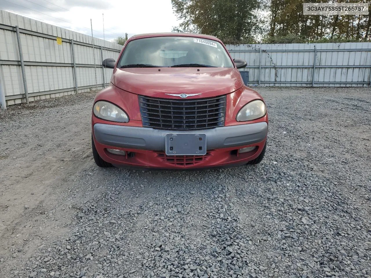 2005 Chrysler Pt Cruiser Gt VIN: 3C3AY75S55T266757 Lot: 71640094