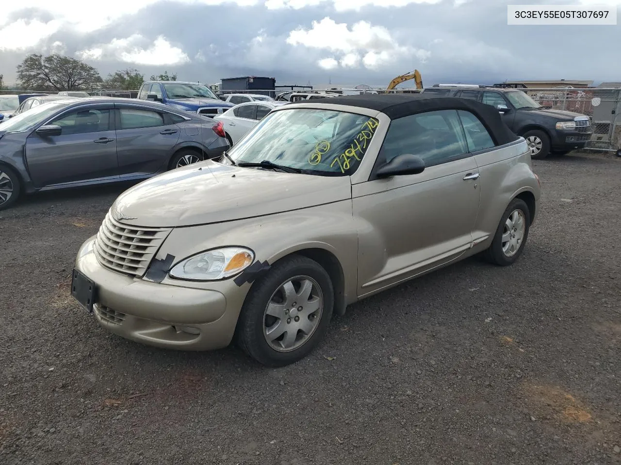 2005 Chrysler Pt Cruiser Touring VIN: 3C3EY55E05T307697 Lot: 72943074