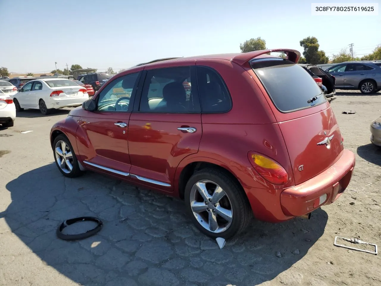 2005 Chrysler Pt Cruiser Gt VIN: 3C8FY78G25T619625 Lot: 74045364