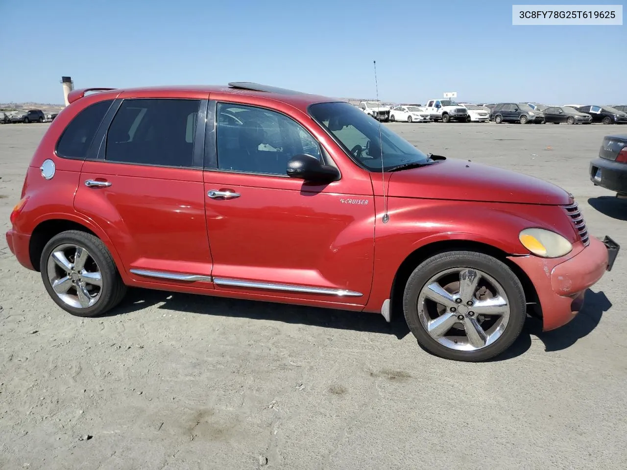 2005 Chrysler Pt Cruiser Gt VIN: 3C8FY78G25T619625 Lot: 74045364