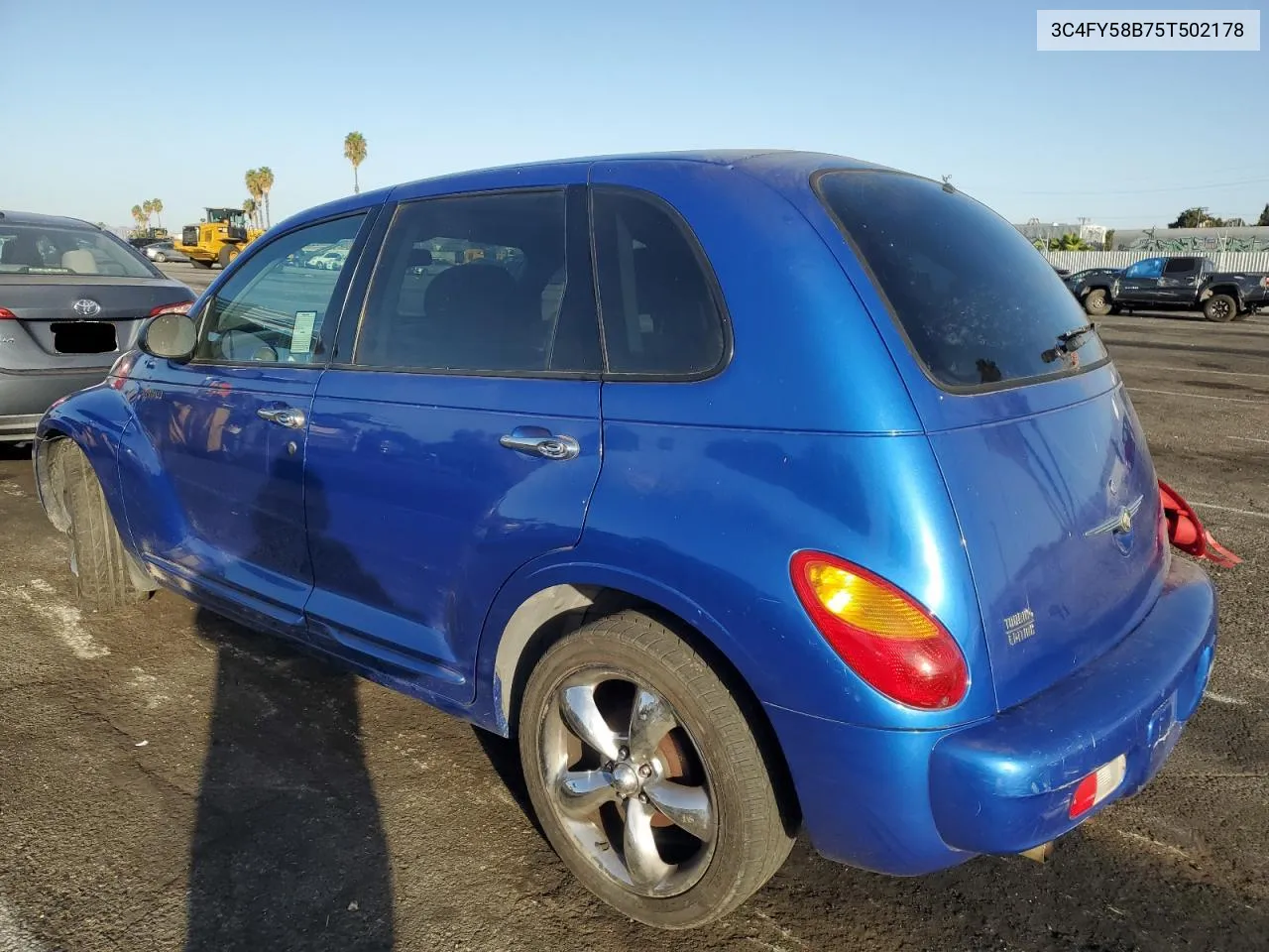 2005 Chrysler Pt Cruiser Touring VIN: 3C4FY58B75T502178 Lot: 76420104