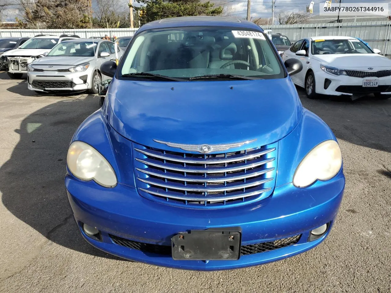 2006 Chrysler Pt Cruiser Gt VIN: 3A8FY78G26T344916 Lot: 43048174