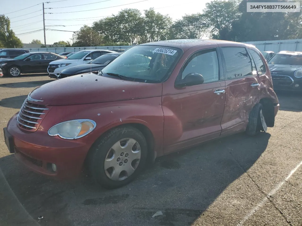 2007 Chrysler Pt Cruiser Touring VIN: 3A4FY58B37T566649 Lot: 68625214