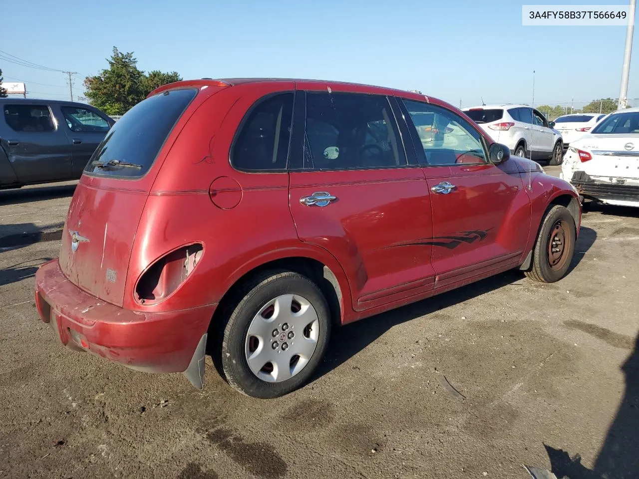 2007 Chrysler Pt Cruiser Touring VIN: 3A4FY58B37T566649 Lot: 68625214