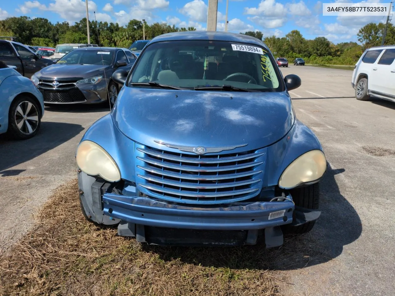 2007 Chrysler Pt Cruiser Touring VIN: 3A4FY58B77T523531 Lot: 75519894