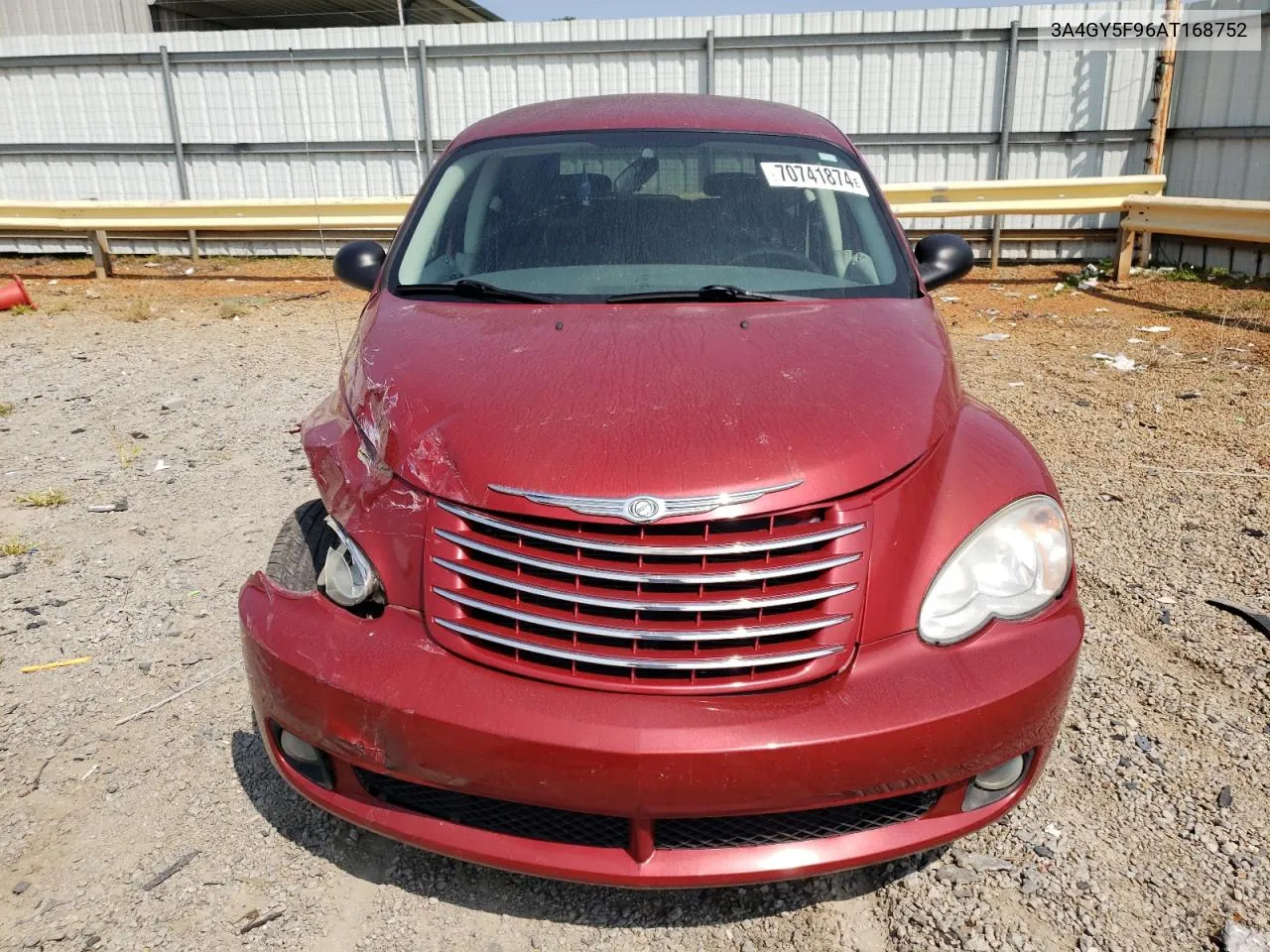 2010 Chrysler Pt Cruiser VIN: 3A4GY5F96AT168752 Lot: 70741874