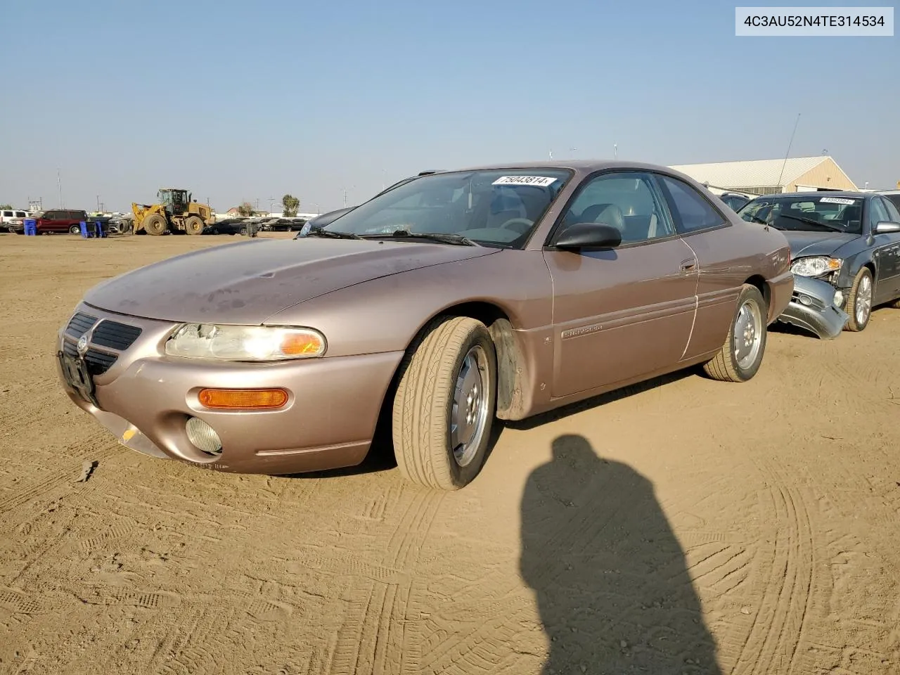 1996 Chrysler Sebring Lxi VIN: 4C3AU52N4TE314534 Lot: 75043814