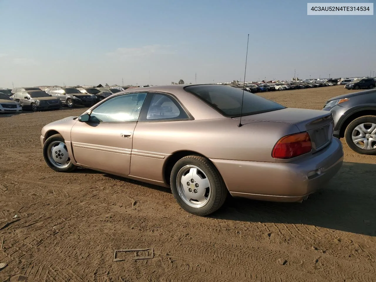 1996 Chrysler Sebring Lxi VIN: 4C3AU52N4TE314534 Lot: 75043814