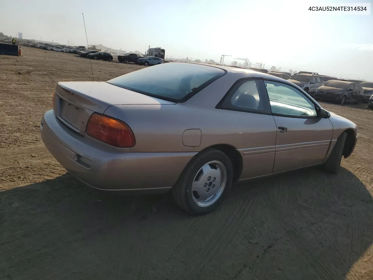 1996 Chrysler Sebring Lxi VIN: 4C3AU52N4TE314534 Lot: 75043814