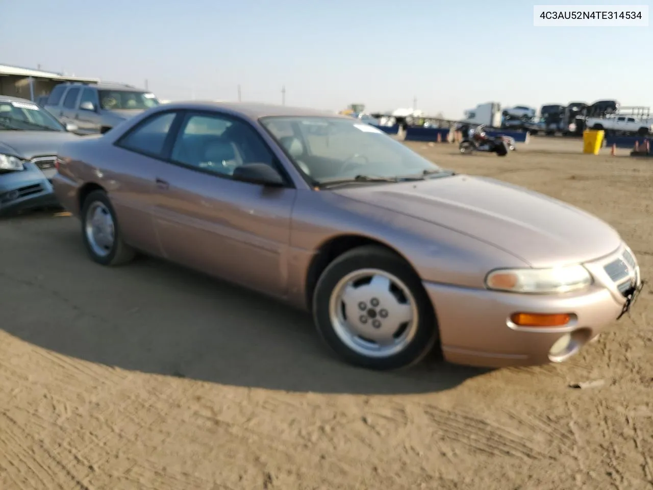 1996 Chrysler Sebring Lxi VIN: 4C3AU52N4TE314534 Lot: 75043814