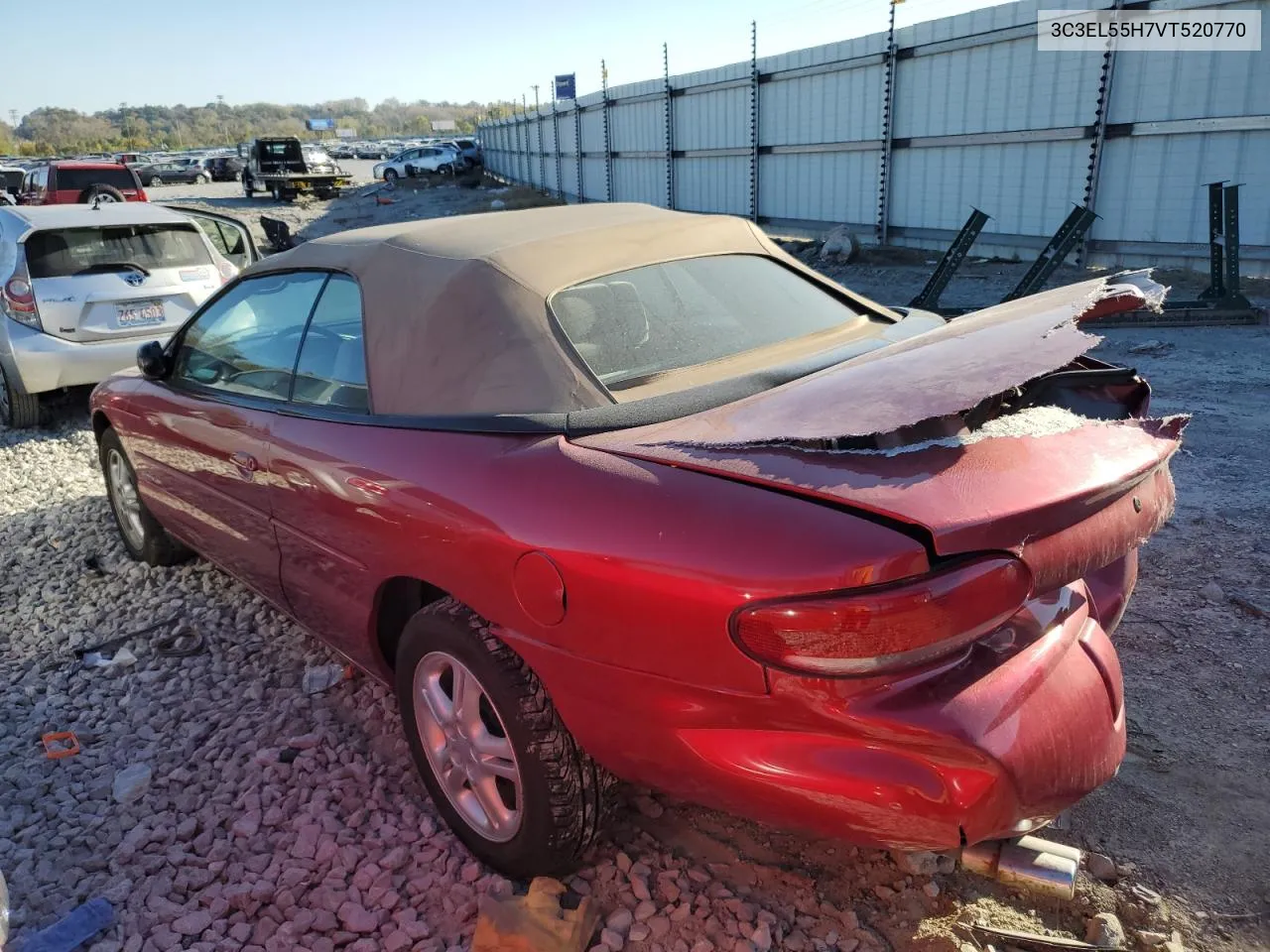 1997 Chrysler Sebring Jxi VIN: 3C3EL55H7VT520770 Lot: 77144764