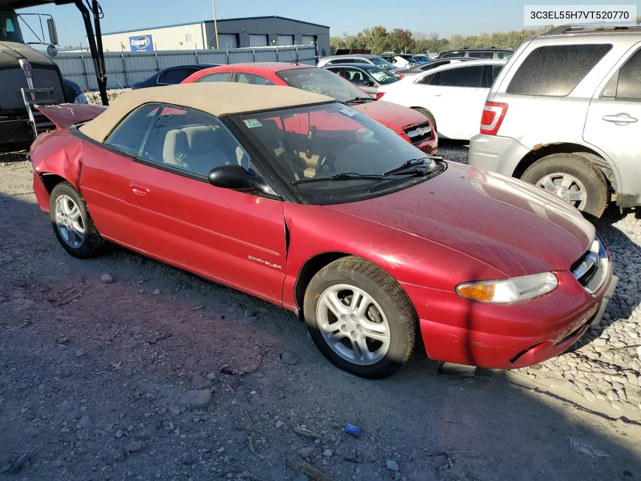 1997 Chrysler Sebring Jxi VIN: 3C3EL55H7VT520770 Lot: 77144764