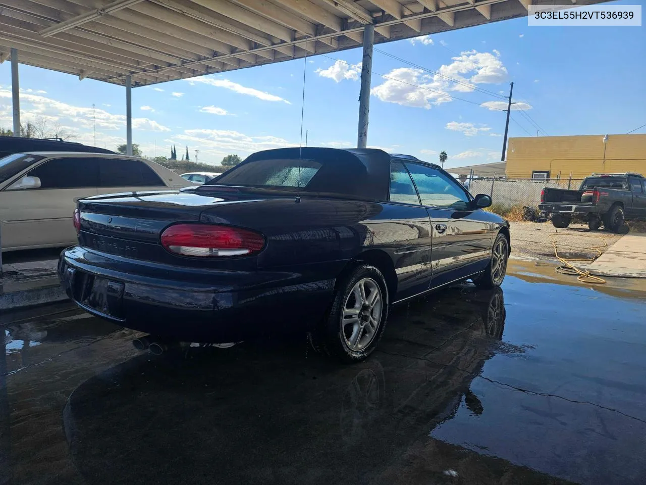 1997 Chrysler Sebring Jxi VIN: 3C3EL55H2VT536939 Lot: 78543894