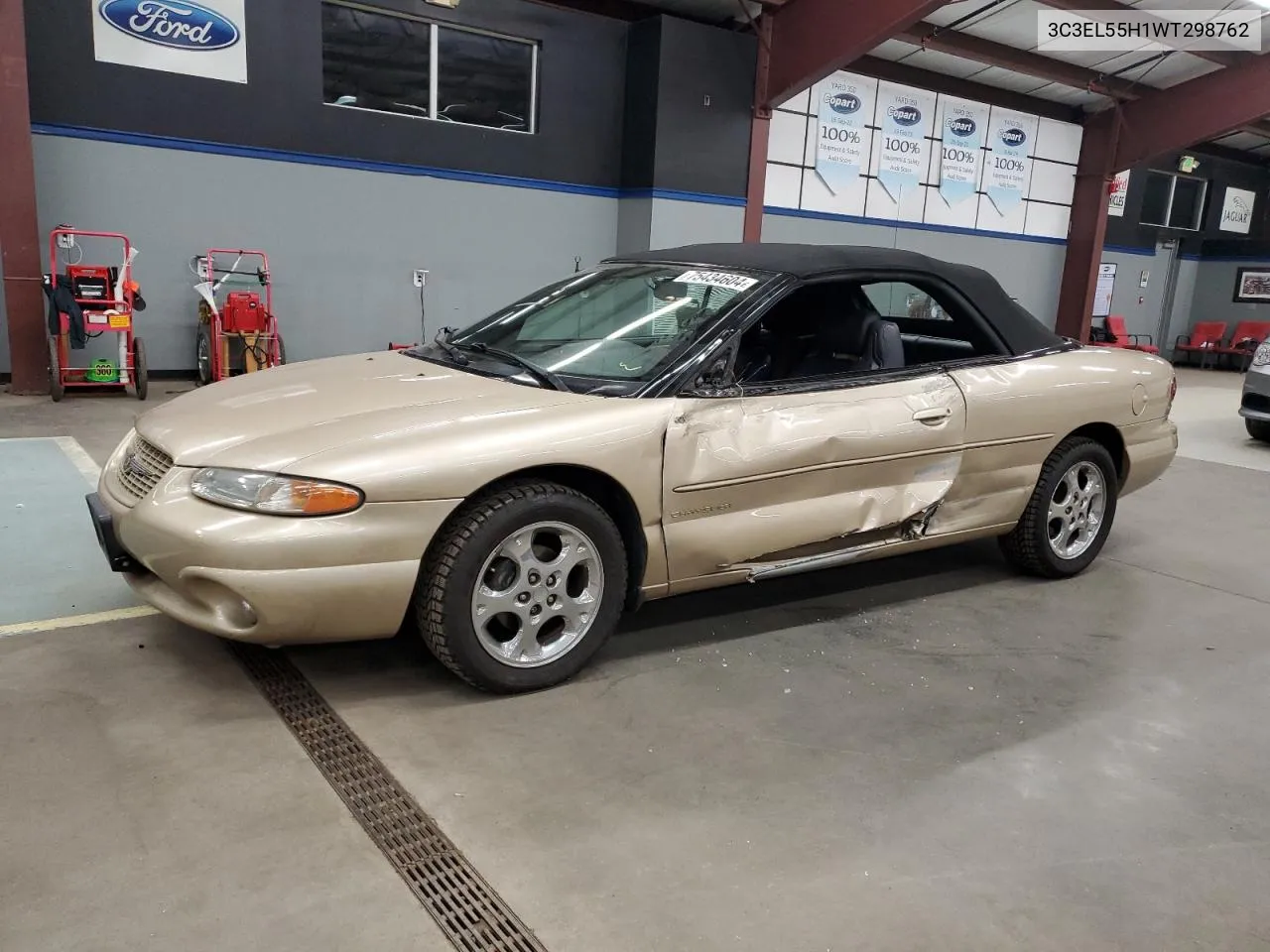 1998 Chrysler Sebring Jxi VIN: 3C3EL55H1WT298762 Lot: 75434604