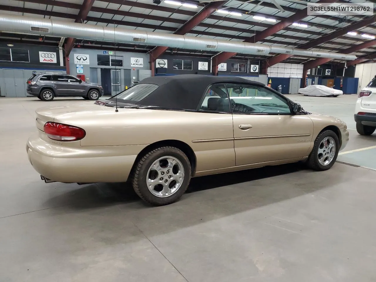 1998 Chrysler Sebring Jxi VIN: 3C3EL55H1WT298762 Lot: 75434604