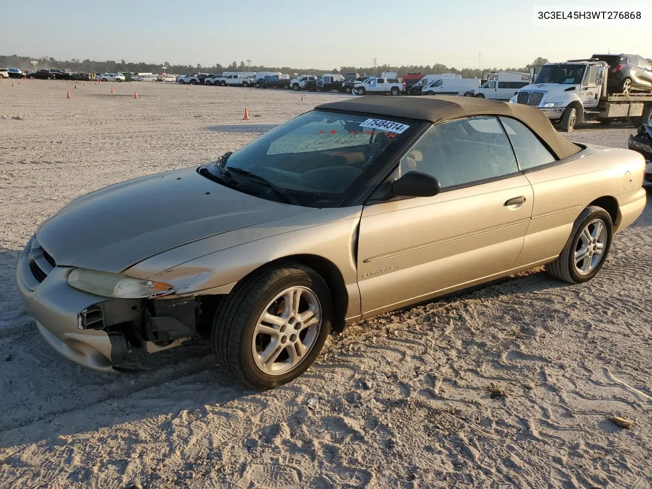 1998 Chrysler Sebring Jx VIN: 3C3EL45H3WT276868 Lot: 75484314