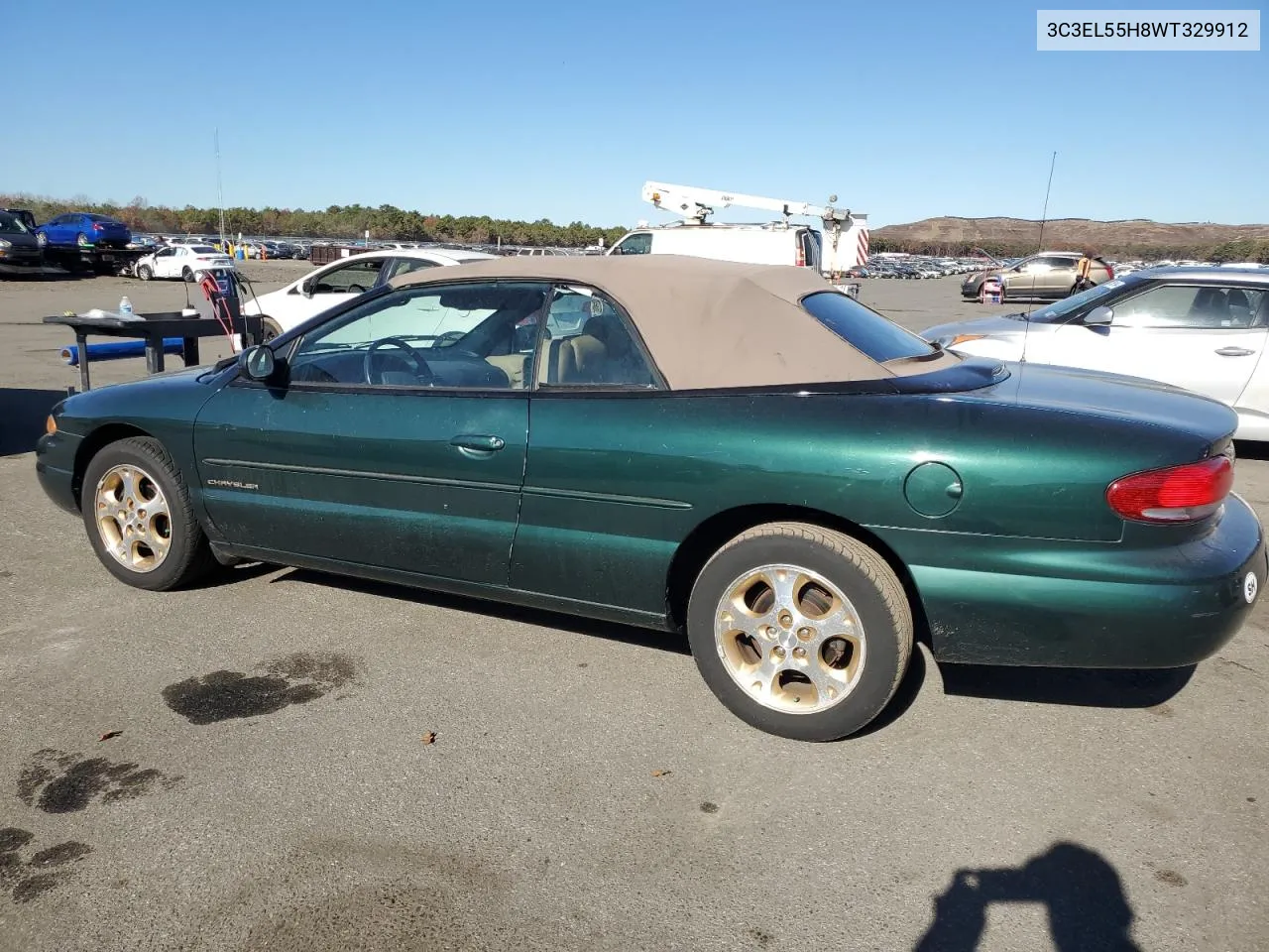 1998 Chrysler Sebring Jxi VIN: 3C3EL55H8WT329912 Lot: 79874674