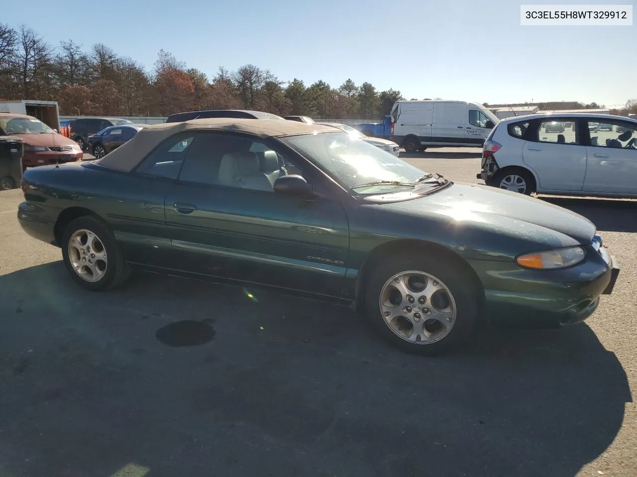 1998 Chrysler Sebring Jxi VIN: 3C3EL55H8WT329912 Lot: 79874674