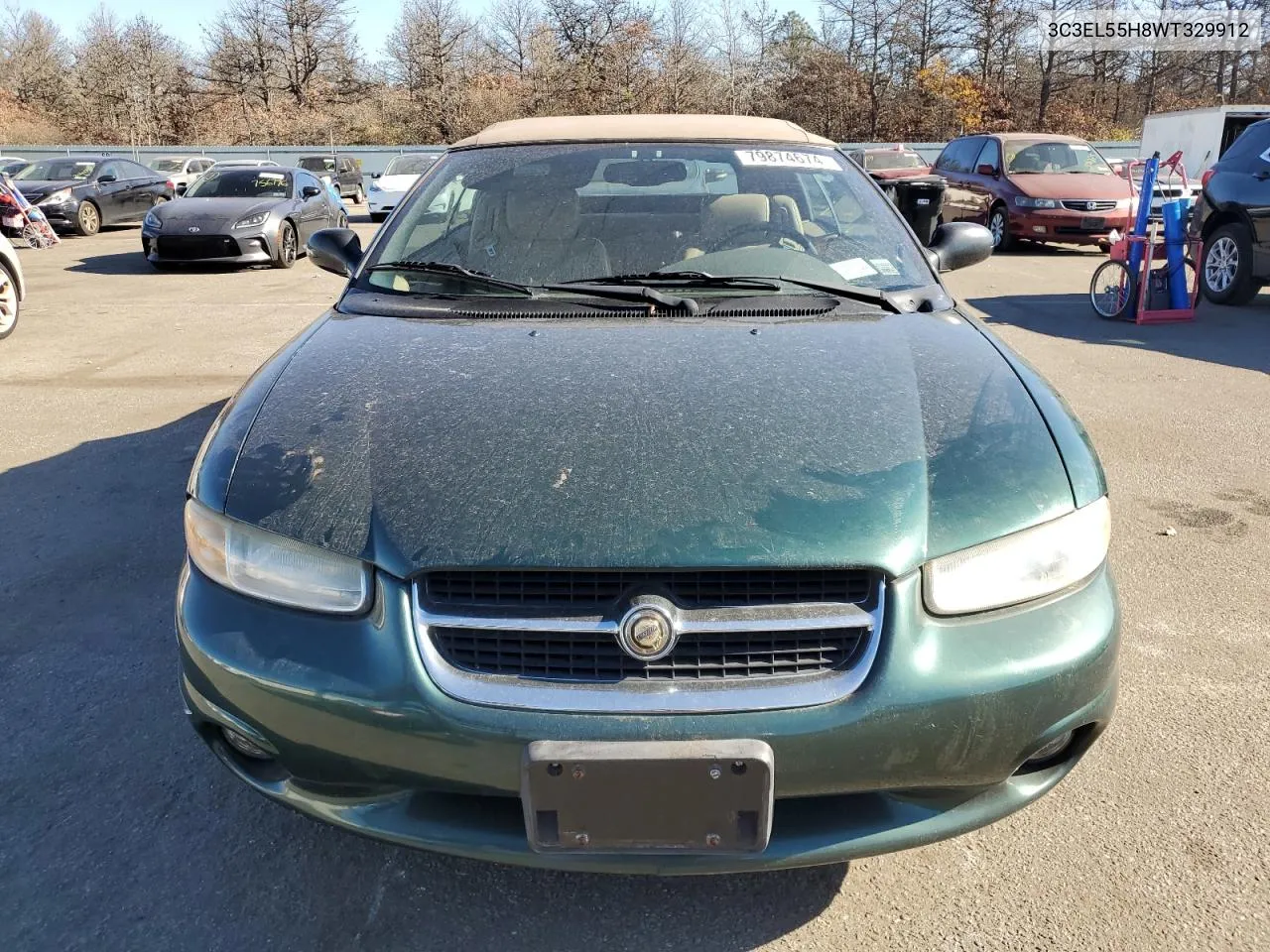 1998 Chrysler Sebring Jxi VIN: 3C3EL55H8WT329912 Lot: 79874674