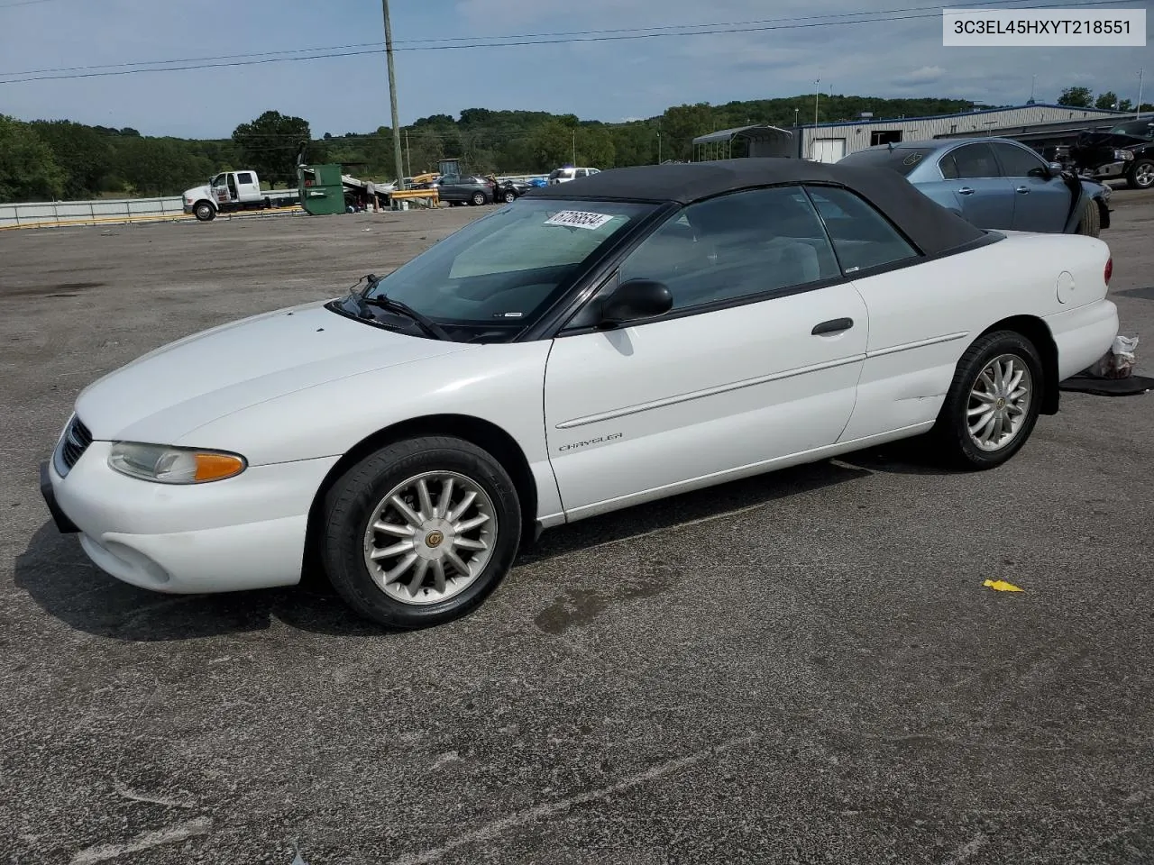 2000 Chrysler Sebring Jx VIN: 3C3EL45HXYT218551 Lot: 73933004