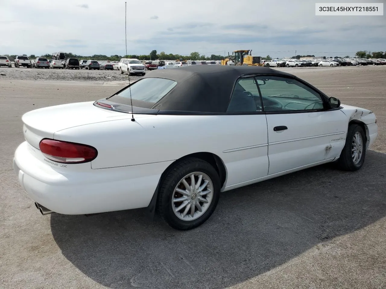 2000 Chrysler Sebring Jx VIN: 3C3EL45HXYT218551 Lot: 73933004