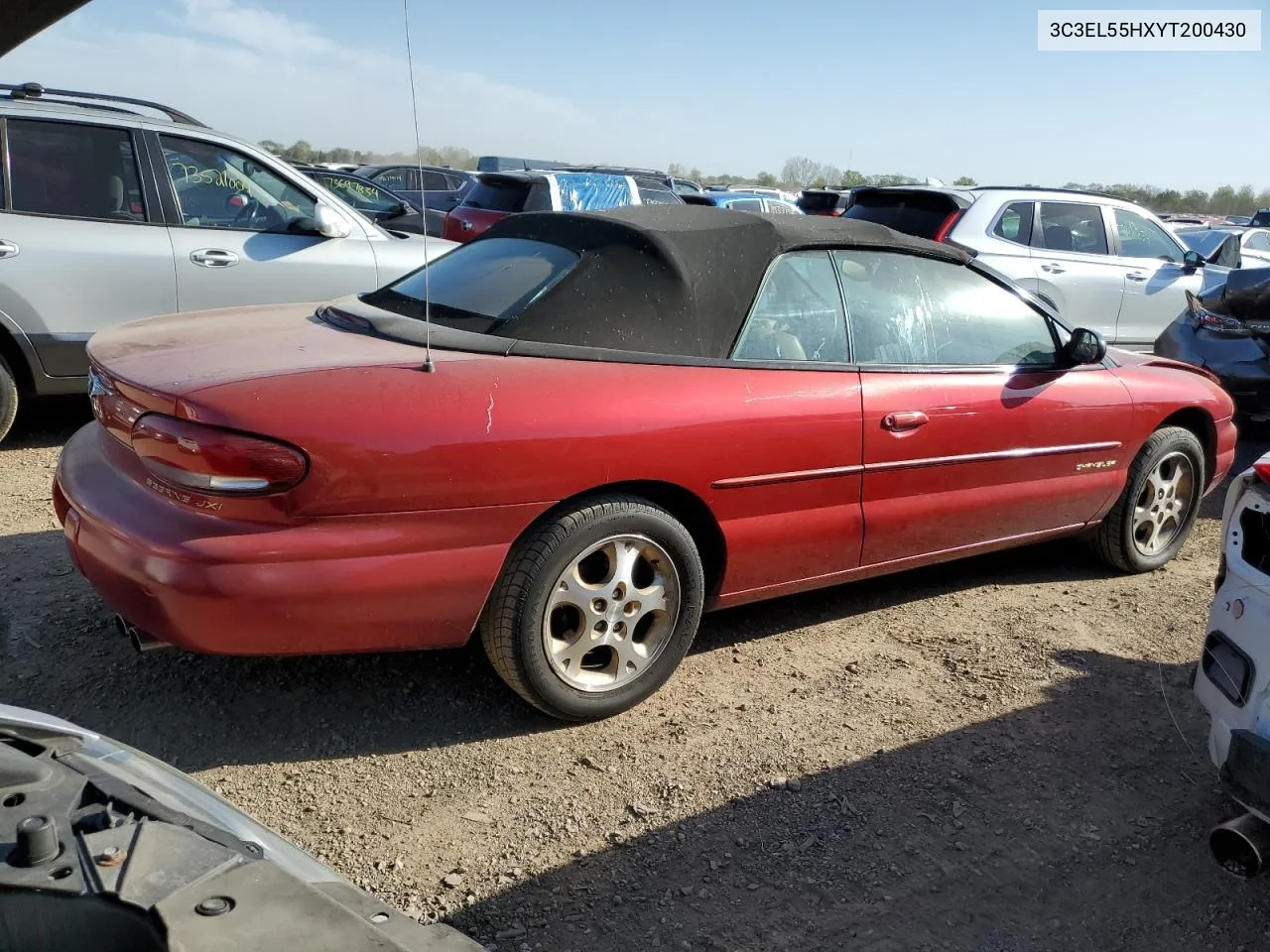 2000 Chrysler Sebring Jxi VIN: 3C3EL55HXYT200430 Lot: 74037914