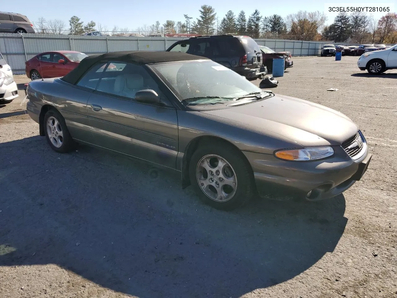 2000 Chrysler Sebring Jxi VIN: 3C3EL55H0YT281065 Lot: 79651494