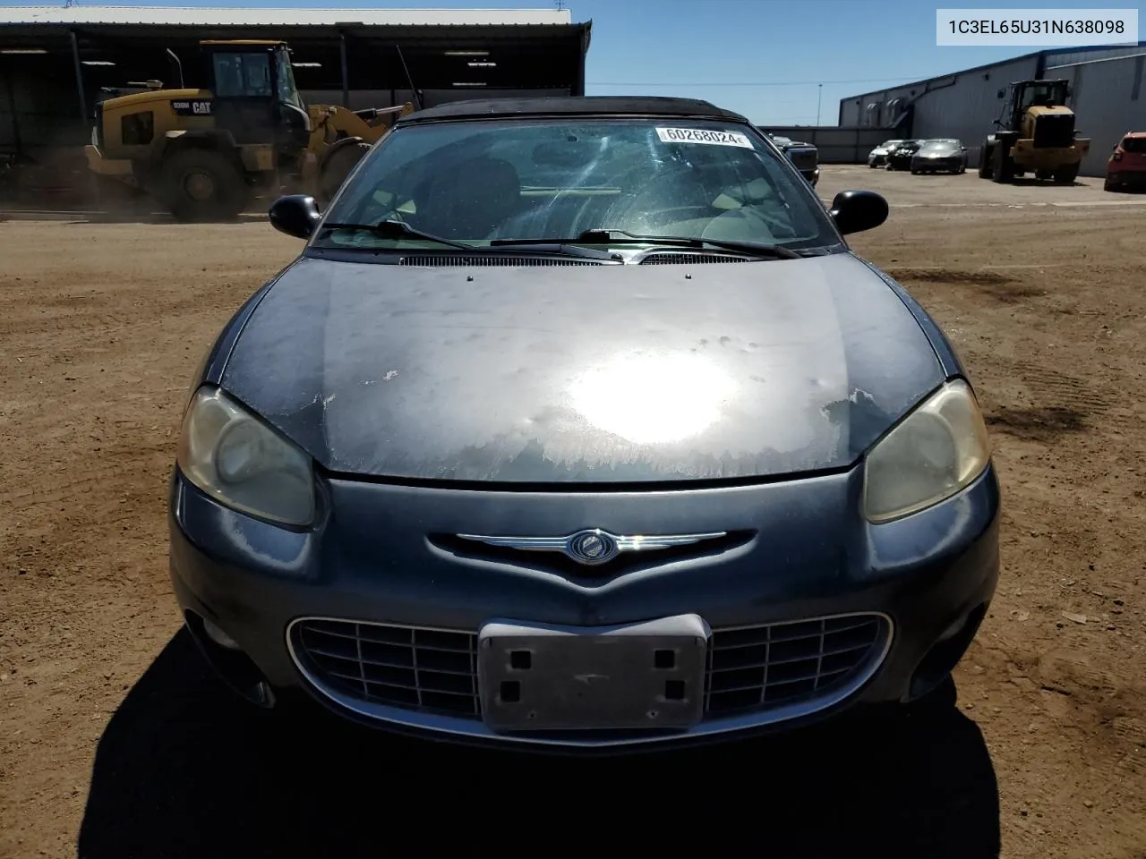 2001 Chrysler Sebring Limited VIN: 1C3EL65U31N638098 Lot: 60268024