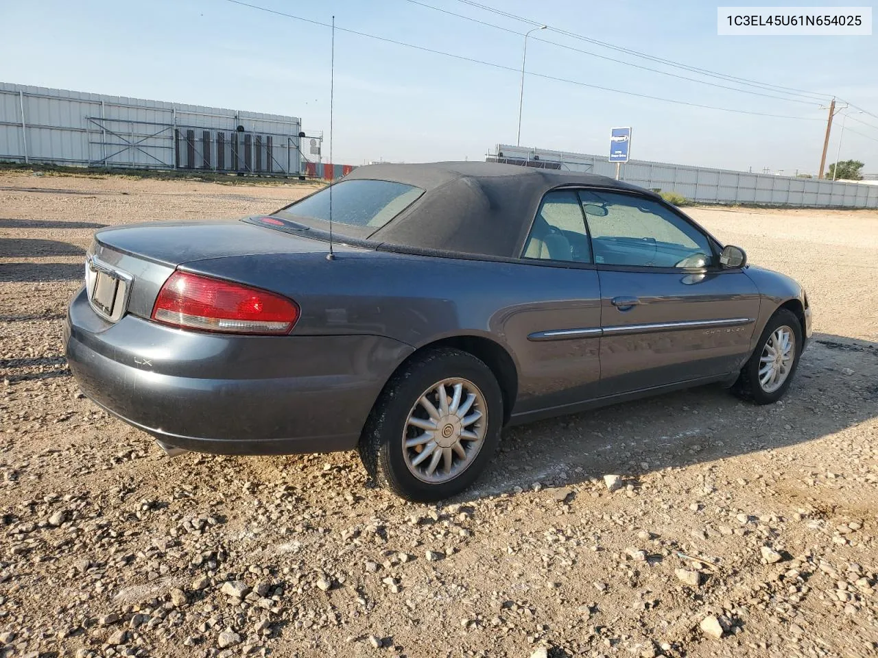 2001 Chrysler Sebring Lx VIN: 1C3EL45U61N654025 Lot: 71250534