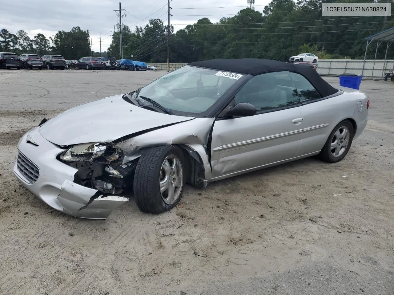 2001 Chrysler Sebring Lxi VIN: 1C3EL55U71N630824 Lot: 71733504