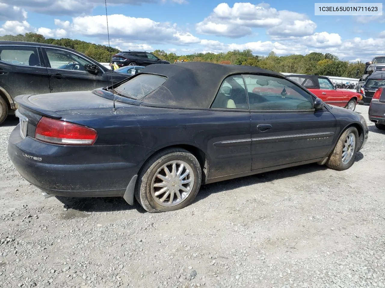 2001 Chrysler Sebring Limited VIN: 1C3EL65U01N711623 Lot: 75607884