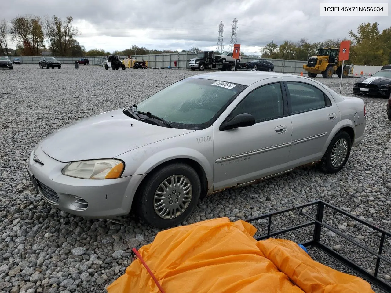 2001 Chrysler Sebring Lx VIN: 1C3EL46X71N656634 Lot: 75848074