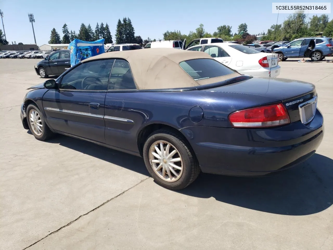 2002 Chrysler Sebring Lxi VIN: 1C3EL55R52N318465 Lot: 62482264