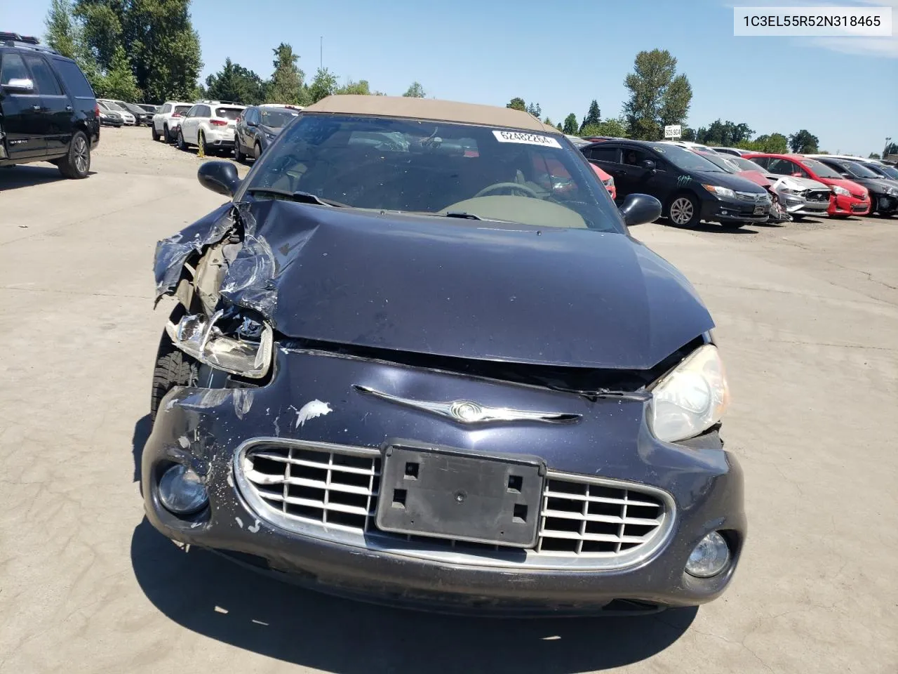 2002 Chrysler Sebring Lxi VIN: 1C3EL55R52N318465 Lot: 62482264