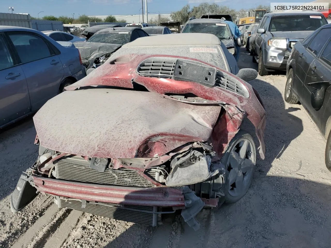 2002 Chrysler Sebring Gtc VIN: 1C3EL75R22N234101 Lot: 63341294