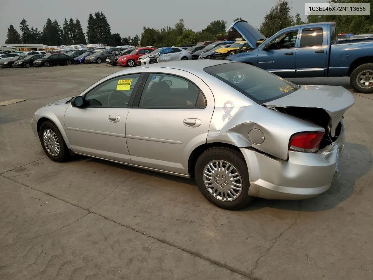 2002 Chrysler Sebring Lx VIN: 1C3EL46X72N113656 Lot: 70716644