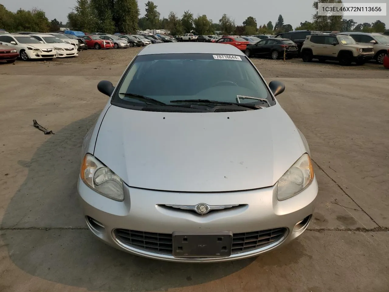 2002 Chrysler Sebring Lx VIN: 1C3EL46X72N113656 Lot: 70716644