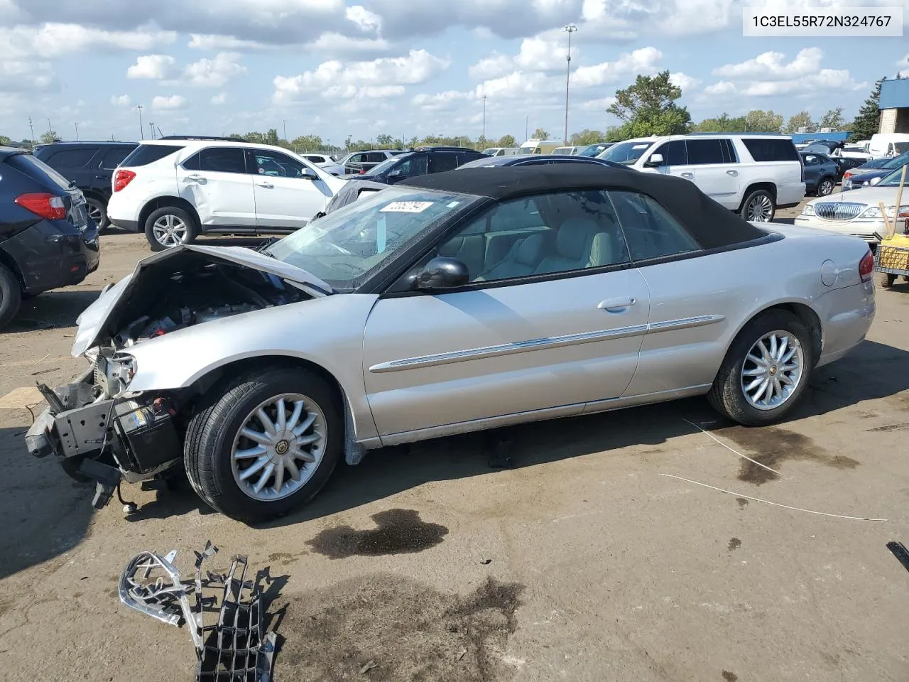 2002 Chrysler Sebring Lxi VIN: 1C3EL55R72N324767 Lot: 72052794