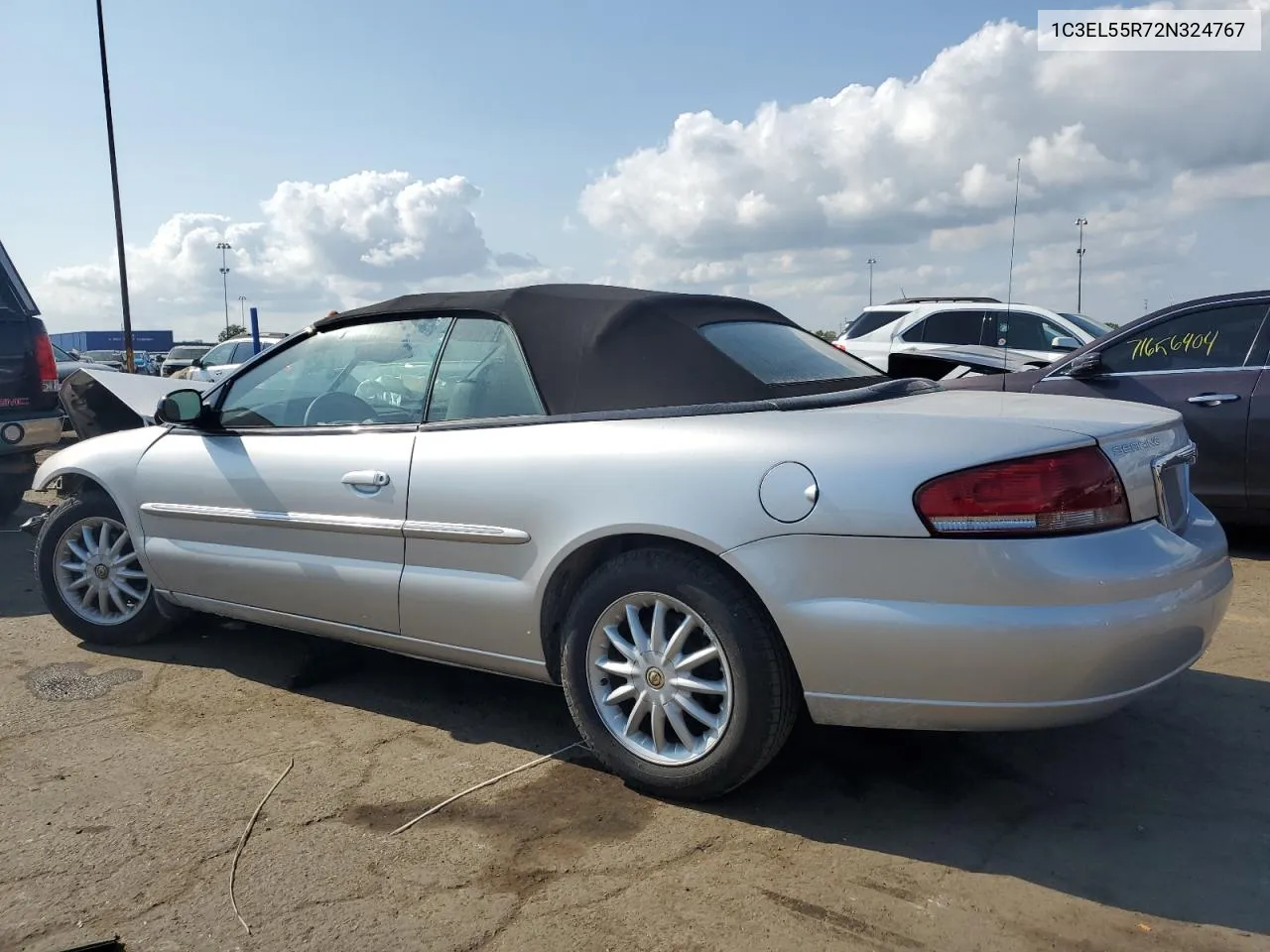 2002 Chrysler Sebring Lxi VIN: 1C3EL55R72N324767 Lot: 72052794