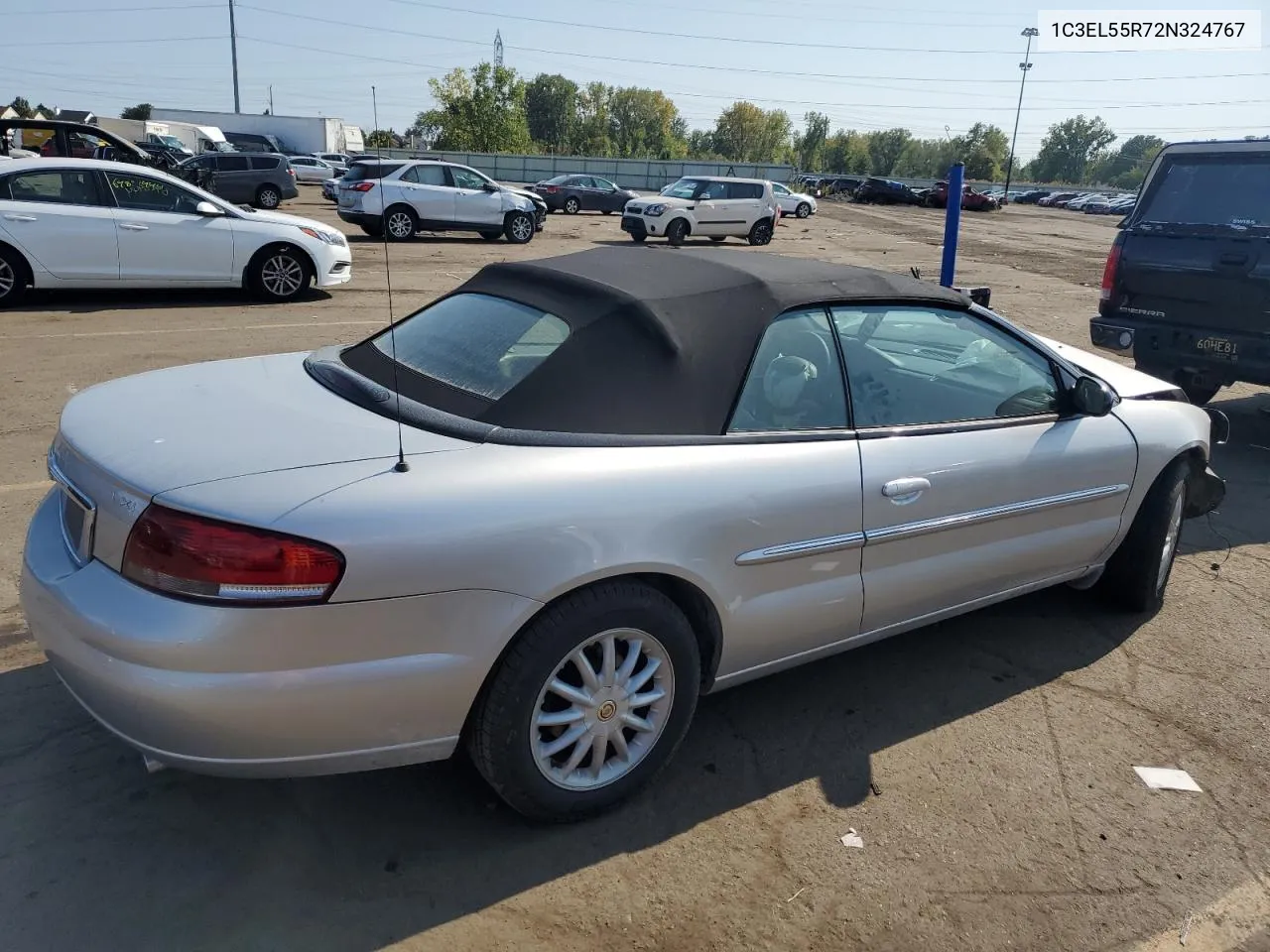 2002 Chrysler Sebring Lxi VIN: 1C3EL55R72N324767 Lot: 72052794