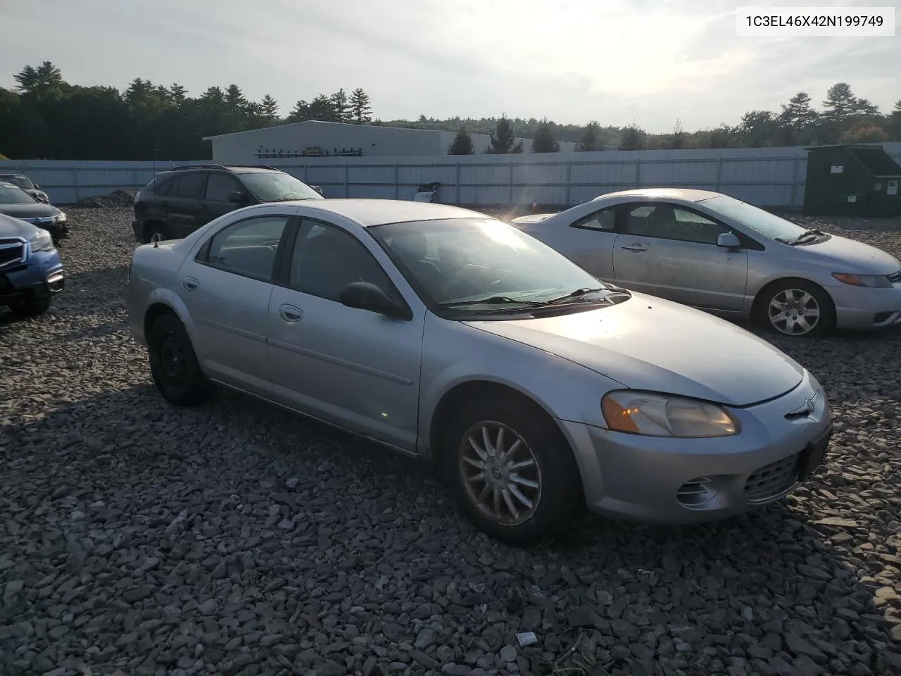 2002 Chrysler Sebring Lx VIN: 1C3EL46X42N199749 Lot: 75268424