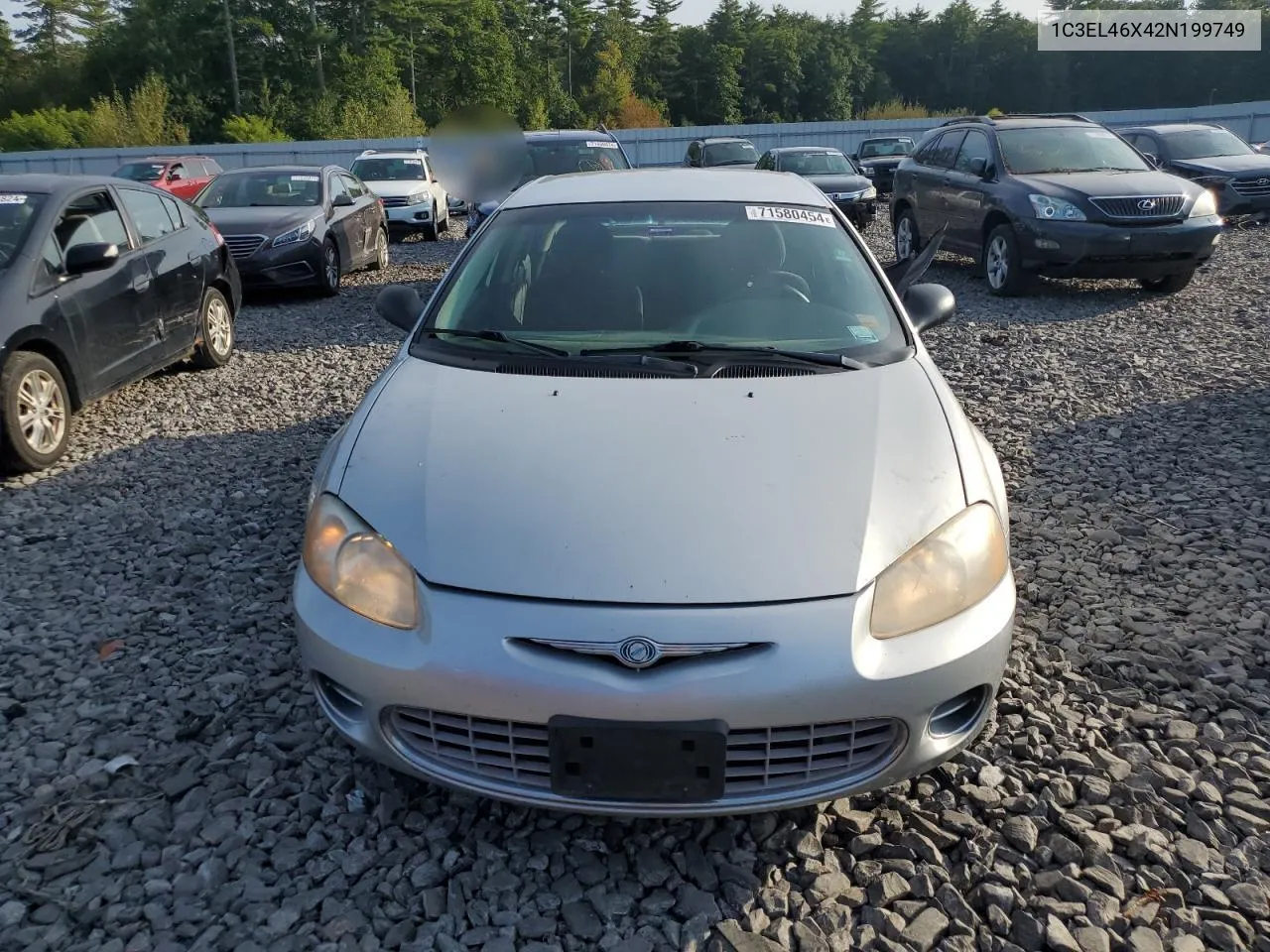 2002 Chrysler Sebring Lx VIN: 1C3EL46X42N199749 Lot: 75268424