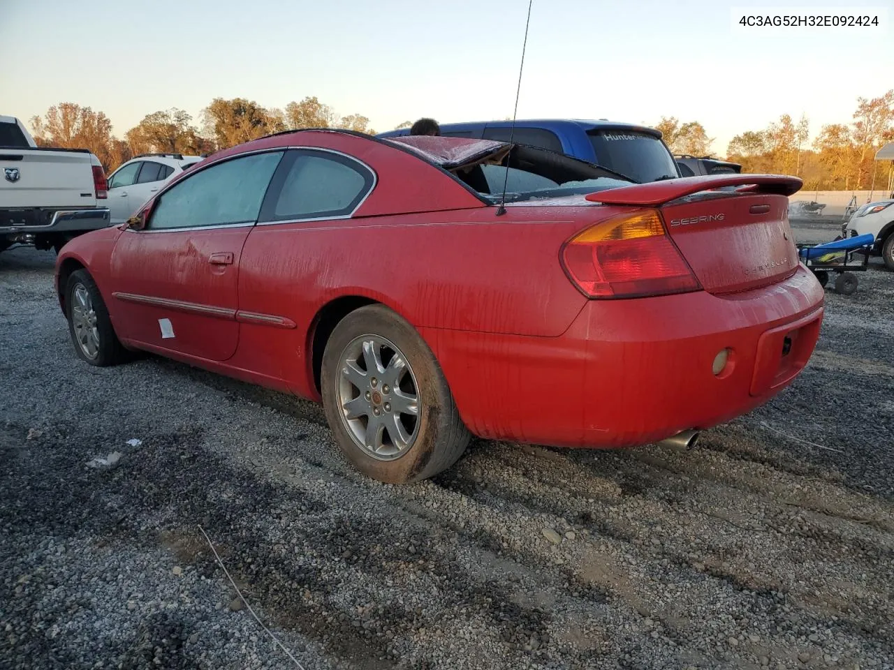 2002 Chrysler Sebring Lxi VIN: 4C3AG52H32E092424 Lot: 77254874