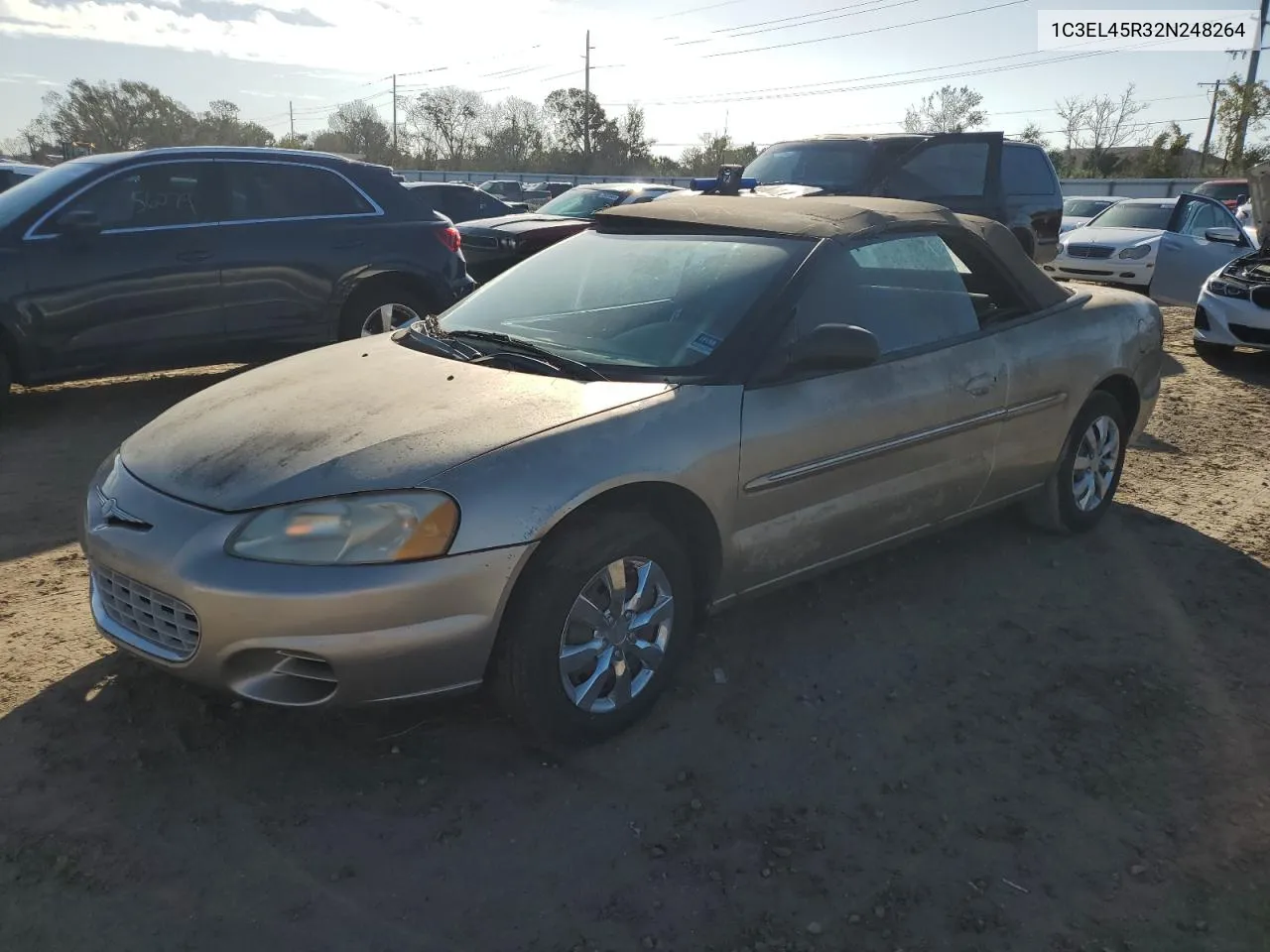 2002 Chrysler Sebring Lx VIN: 1C3EL45R32N248264 Lot: 78304384