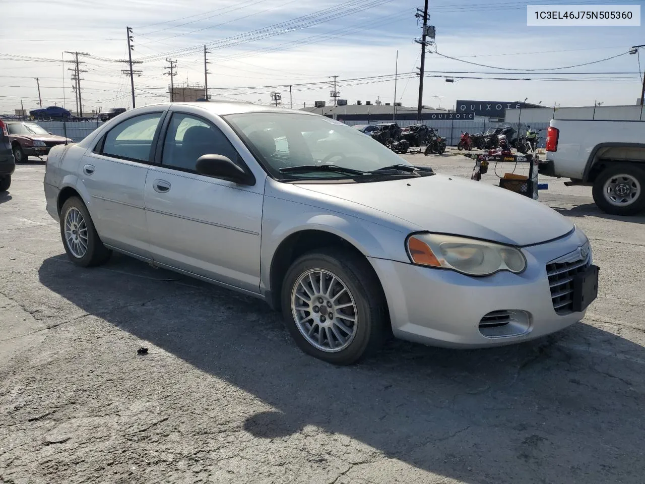 2002 Chrysler Sebring VIN: 1C3EL46J75N505360 Lot: 79333734