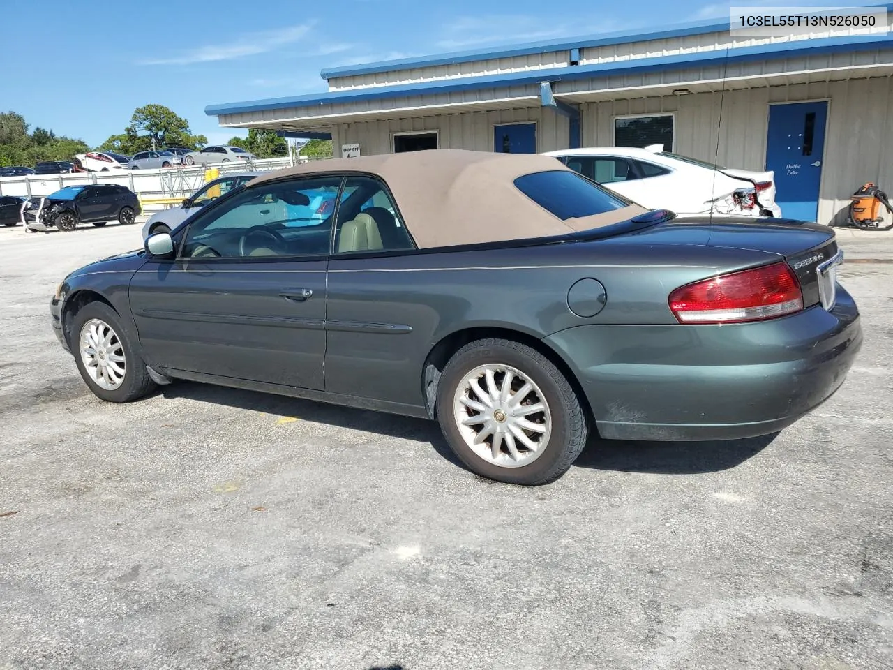 2003 Chrysler Sebring Lxi VIN: 1C3EL55T13N526050 Lot: 72701534