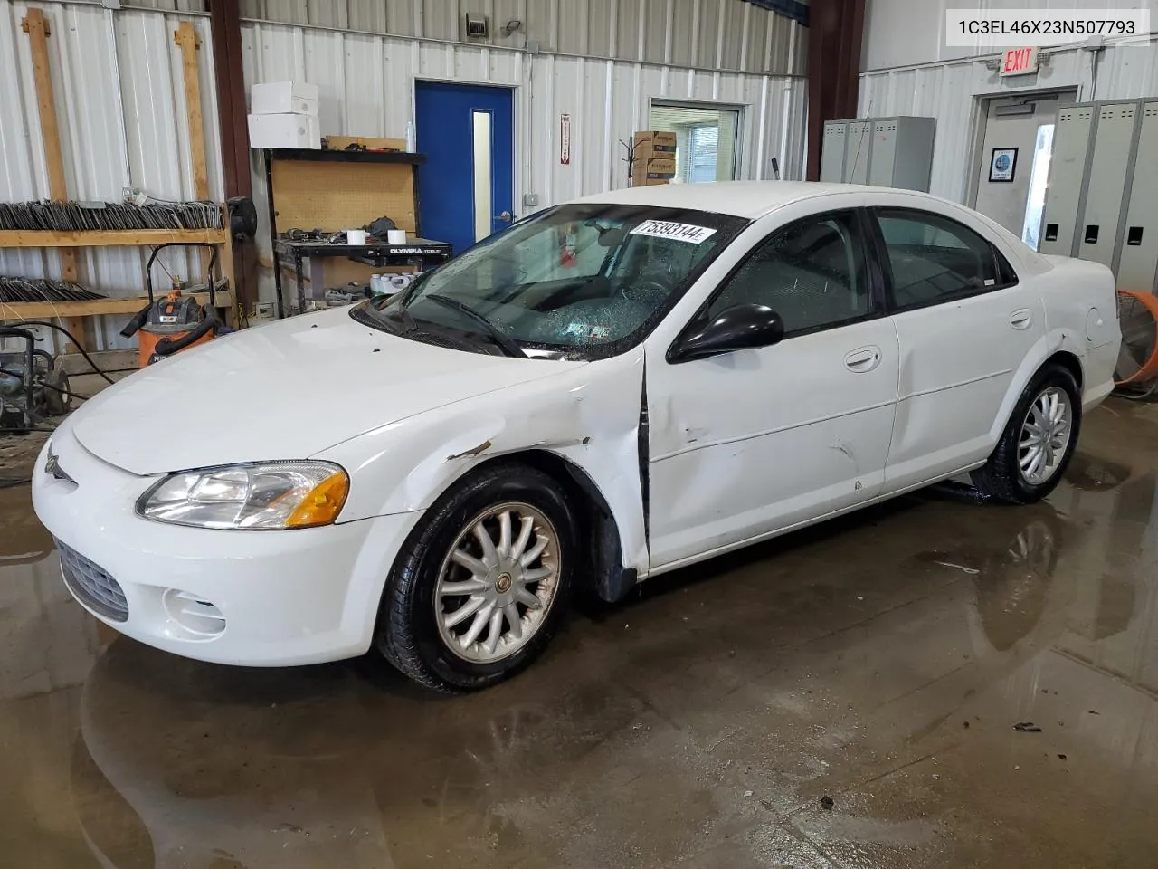 2003 Chrysler Sebring Lx VIN: 1C3EL46X23N507793 Lot: 75393144